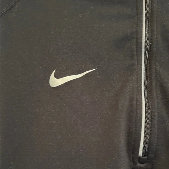Nike Black Dri-FIT Half-Zip Pullover with Cornell Logo - Picture 3 of 5